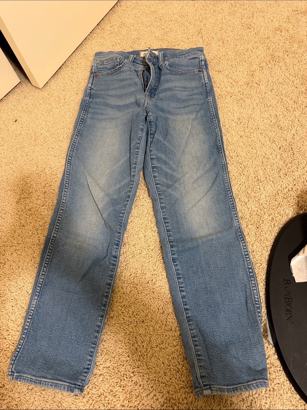 Madewell Women's stove pipe Jeans in Medium Blue Denim
